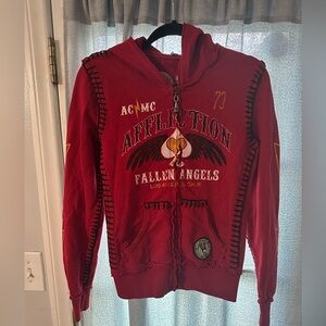 - Women Affliction Hoodie new with tags size small